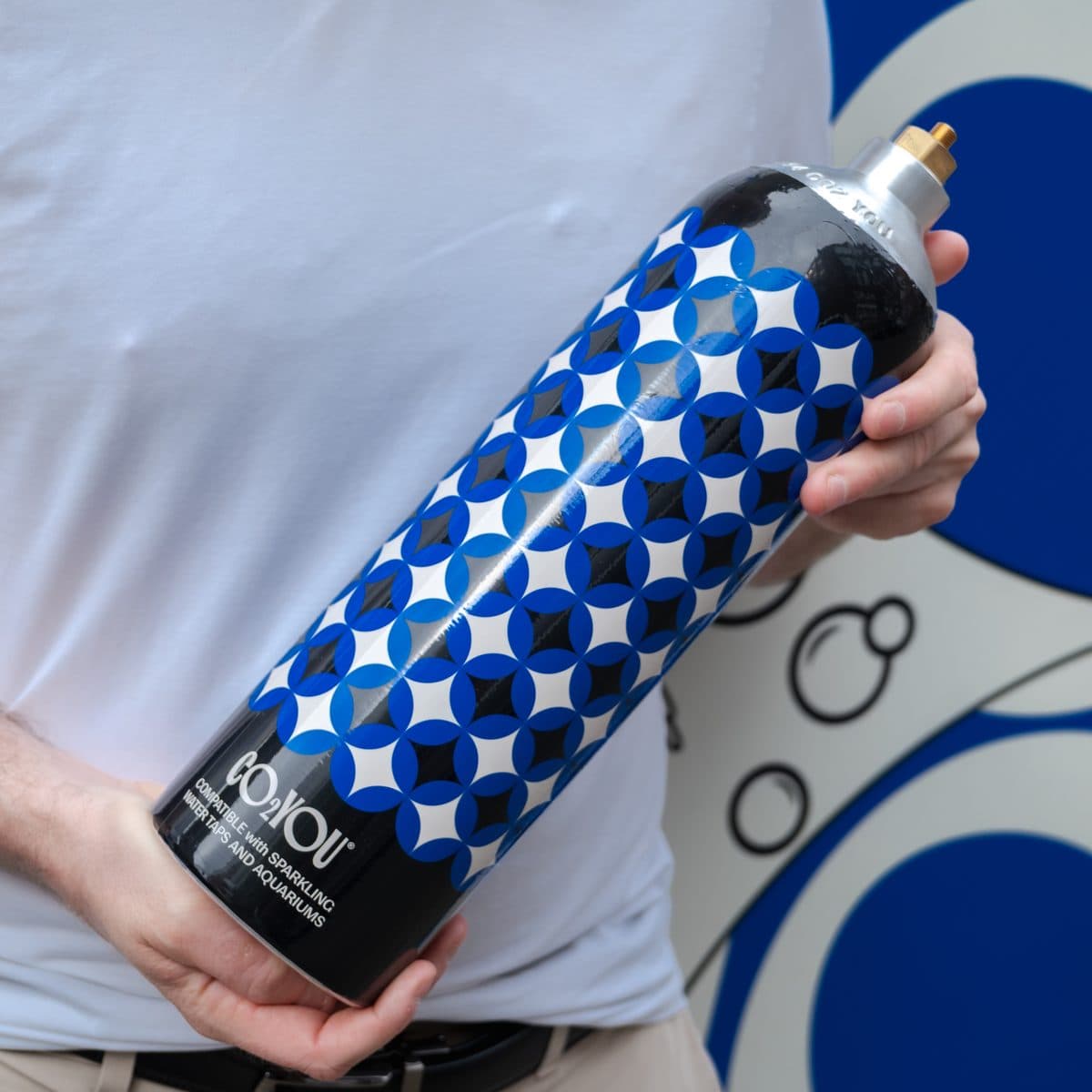 CO2 YOU 1.65kg food-grade CO2 cylinder